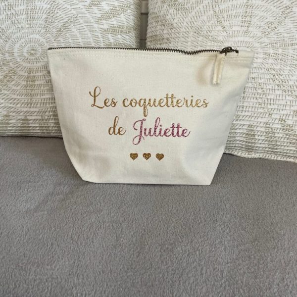 Trousse Ecru personnalisable