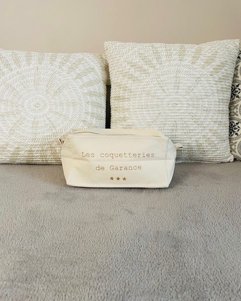 Trousse Ecru personnalisable Multi Usage grand format