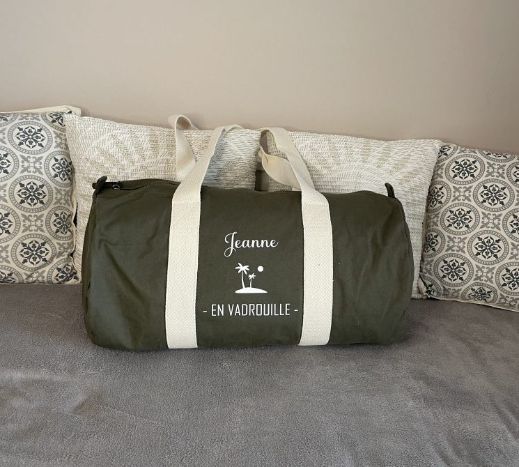 Sac de voyage personnalisé Kaki