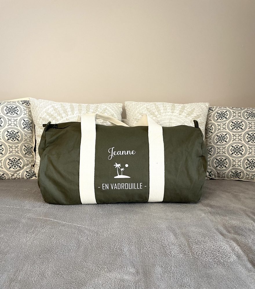 Sac de voyage personnalisé Kaki
